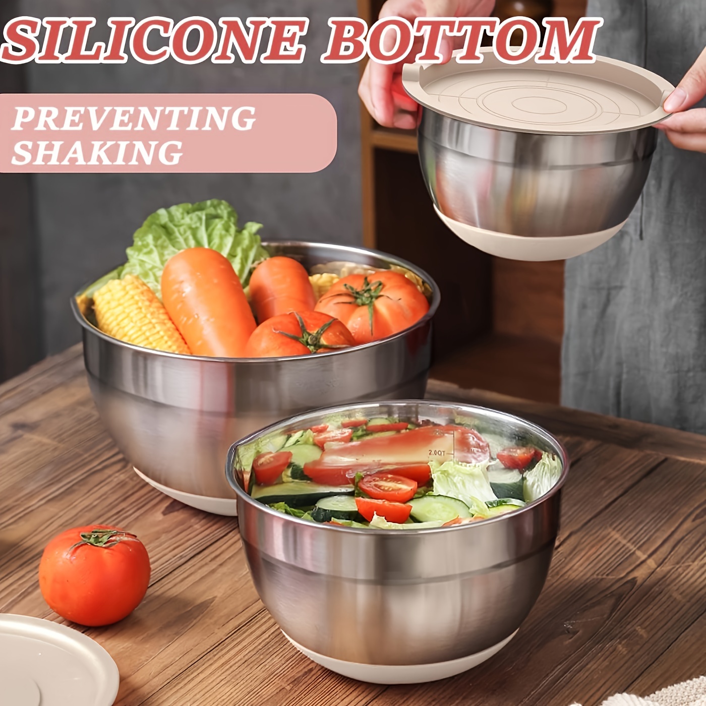 Stainless Steel Mixing Bowls S – Kitchen Baking Cooking Bewertung und Preis