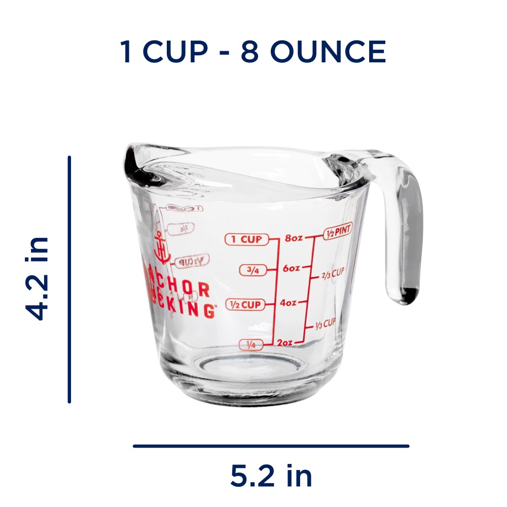2-Pack Glass Measuring Cups Se – Kitchen Baking Cooking Bewertung und Preis