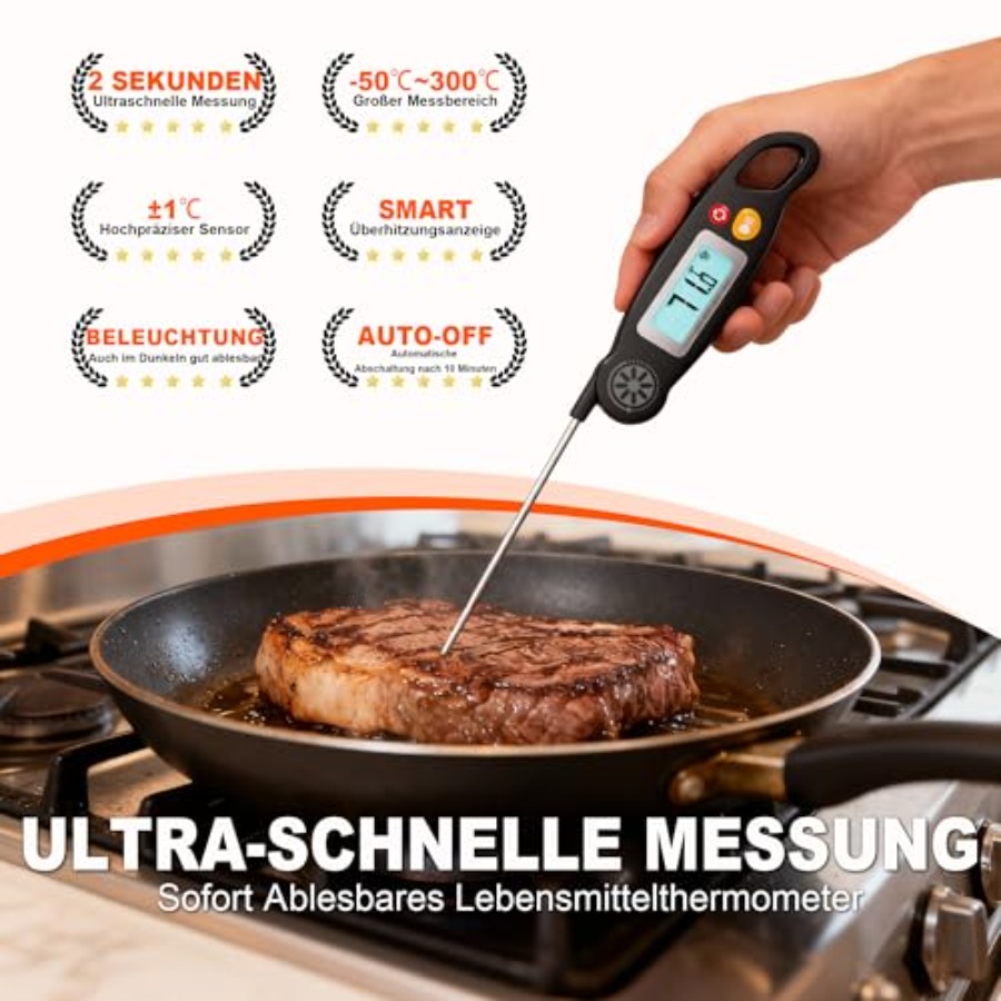 Meat Thermometer Digital - Ins – Kitchen Baking Cooking Bewertung und Preis