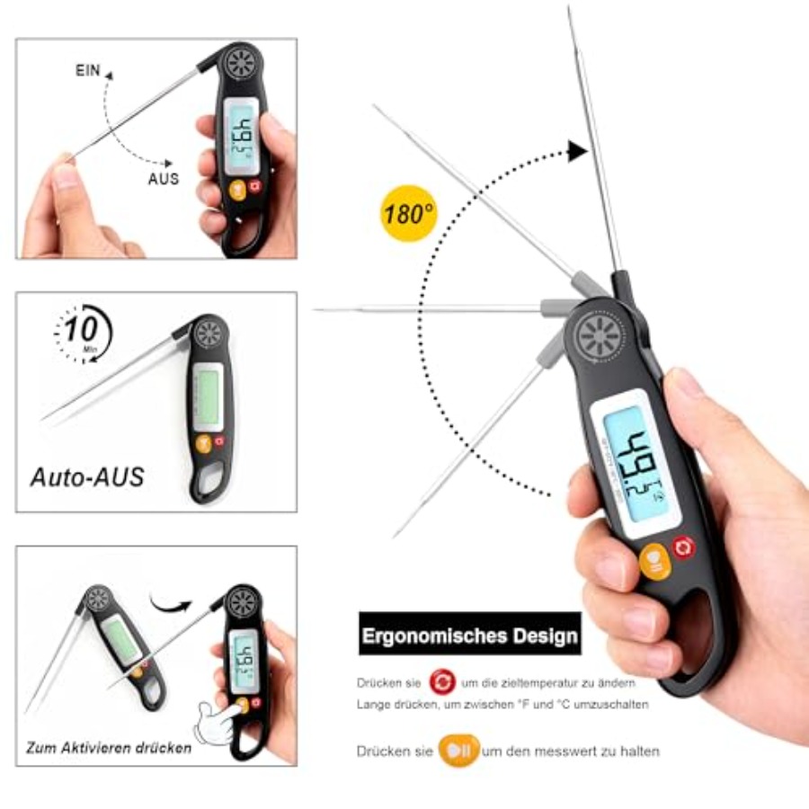 Meat Thermometer Digital - Ins – Kitchen Baking Cooking Bewertung und Preis