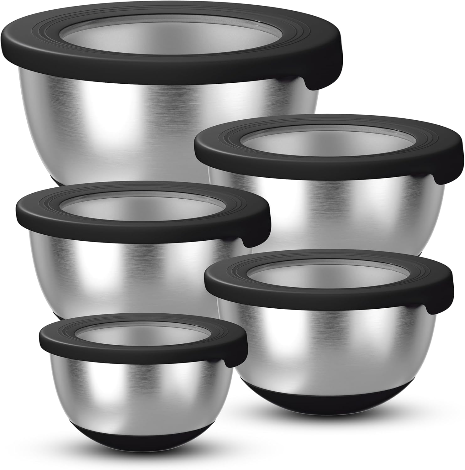 Stainless Steel Mixing Bowls w – Kitchen Baking Cooking Bewertung und Preis