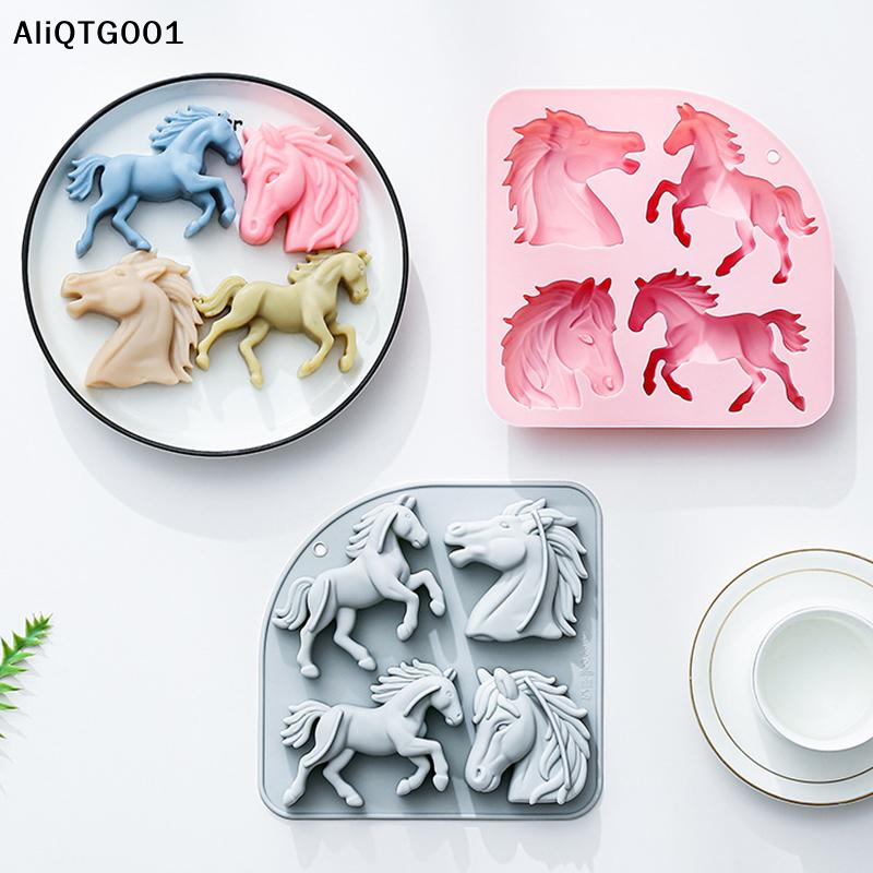 4-Cavity 3D Horse Silicone Mol – Kitchen Baking Cooking Bewertung und Preis