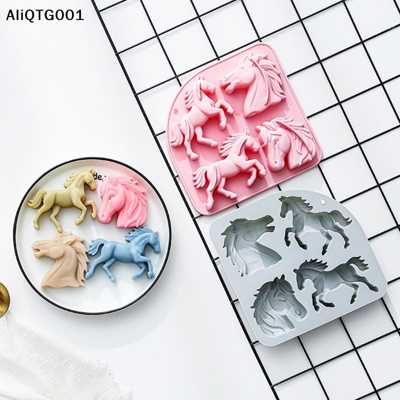 4-Cavity 3D Horse Silicone Mol – Kitchen Baking Cooking Bewertung und Preis